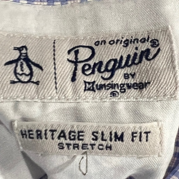 Penguin by Munsingwear Heritage Slim Fit Button Down Mens Shirt - Picture 5 of 6
